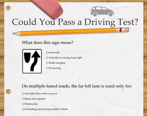 taking the written driving test